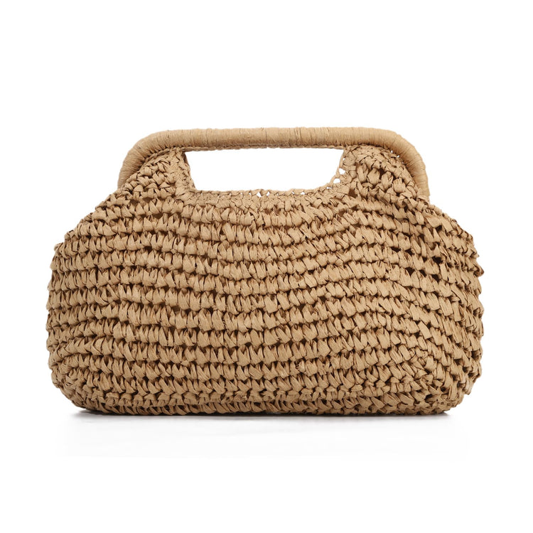 Women's  Straw Dumpling Beach Vacation Evening Handbag