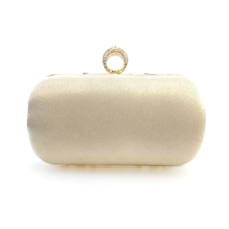 Women's Beaded Rhinestone Clutch Evening Wedding Handbag