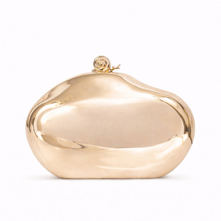 Women's Acrylic Irregular Shell Wedding Evening Party Clutch with Chain