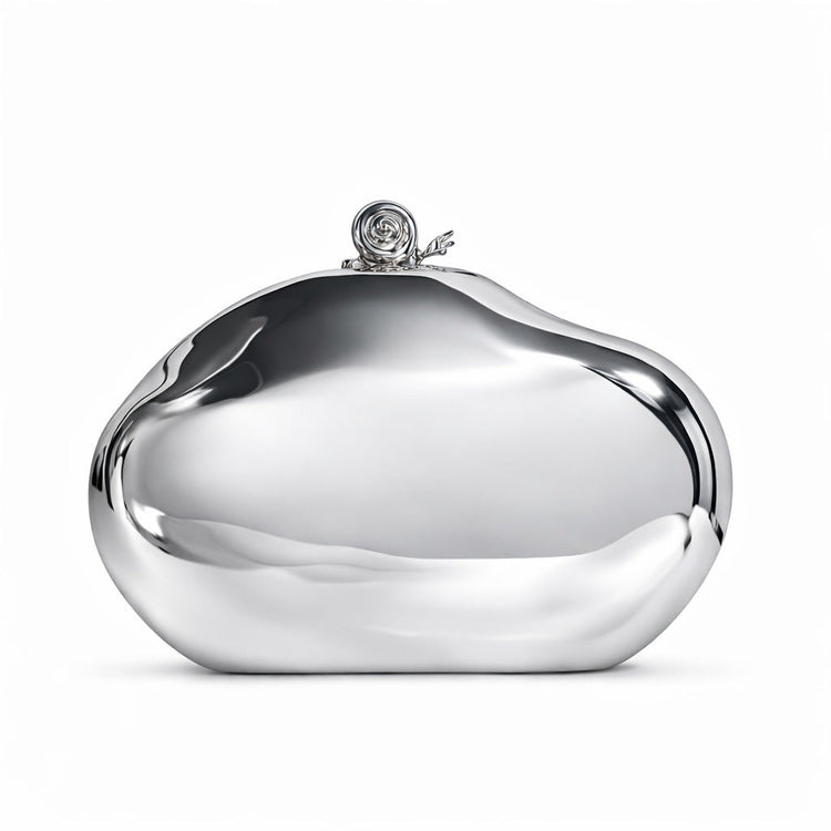 Women's Acrylic Irregular Shell Wedding Evening Party Clutch with Chain