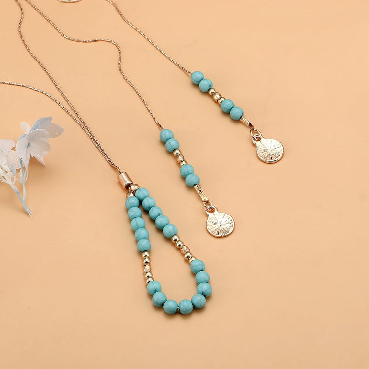 Bohemian Turquoise Adjustable Holiday Beach Jewelry Set