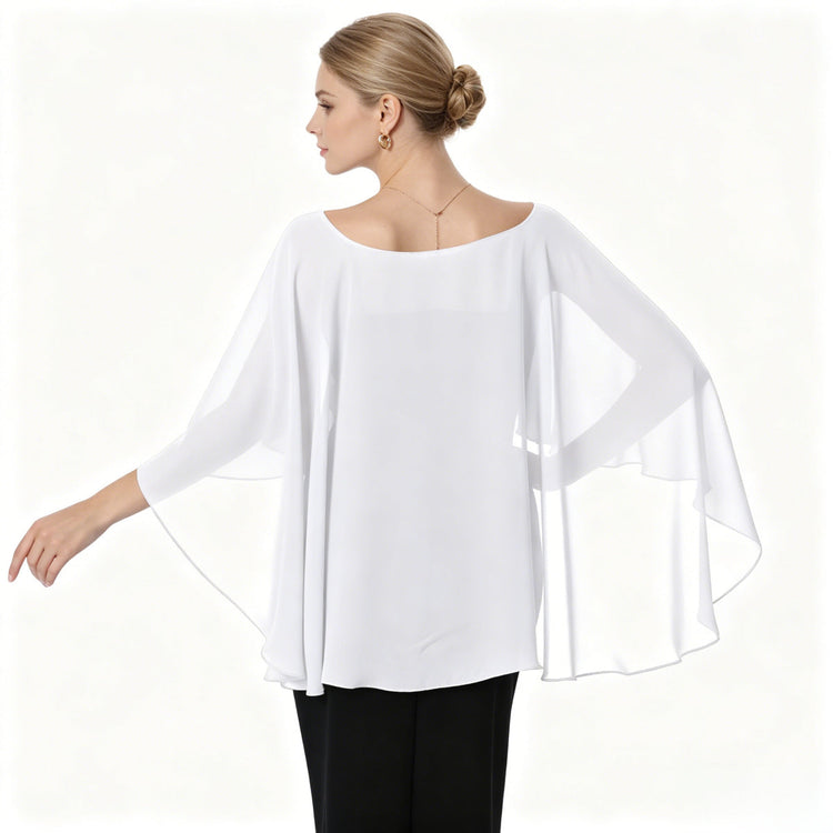 Chiffon Elegant Simple Soft Cape for Evening Dresses