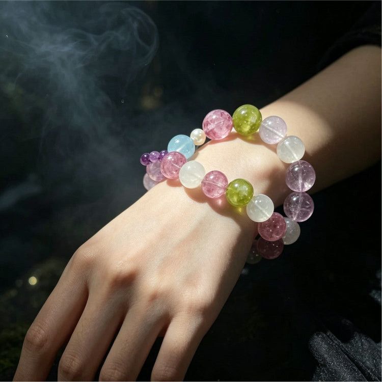 Square Crystal Bead Bracelets