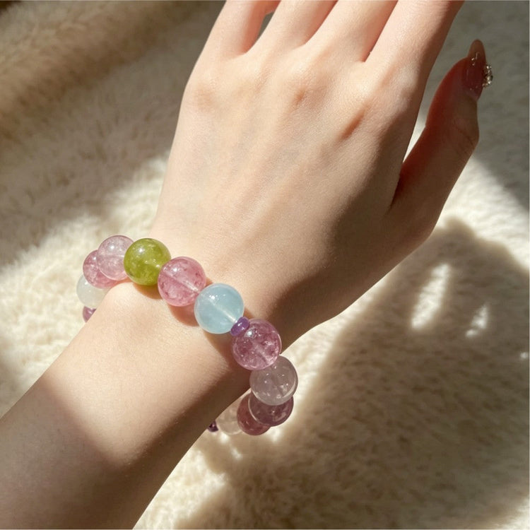 Square Crystal Bead Bracelets