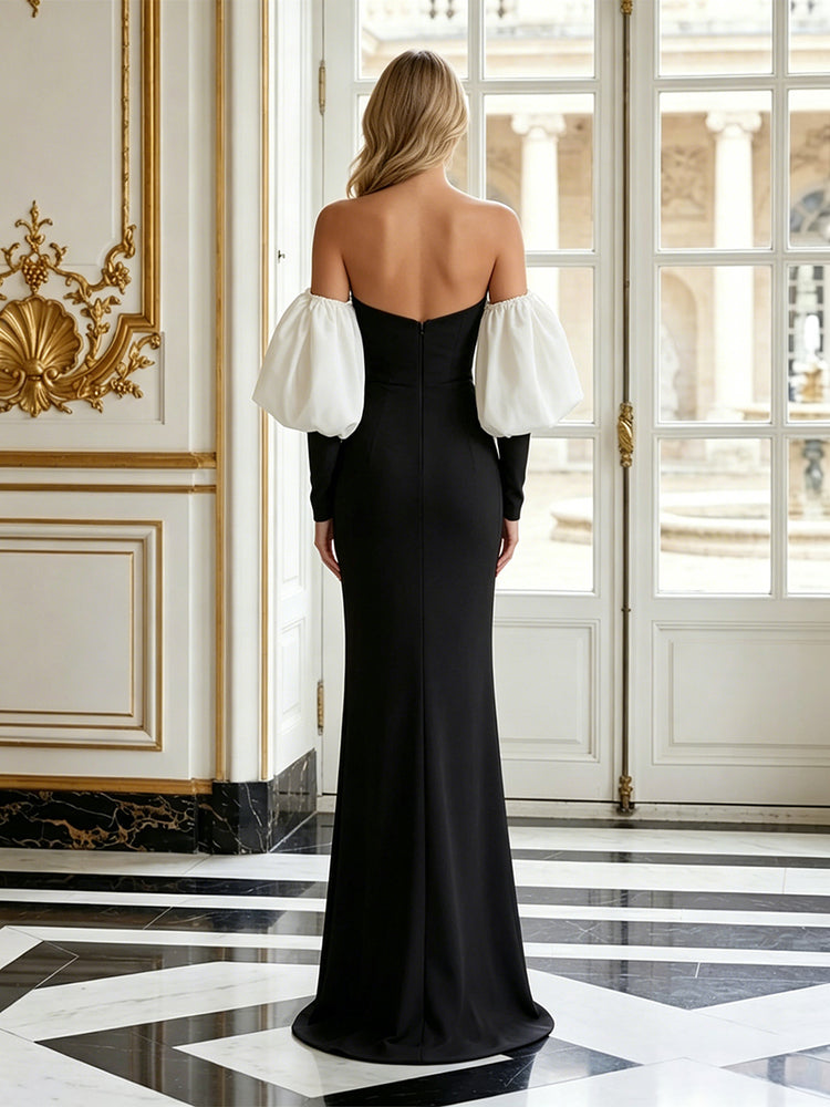 Jersey Mermaid Sweetheart Long Simple Corset Evening Dresses
