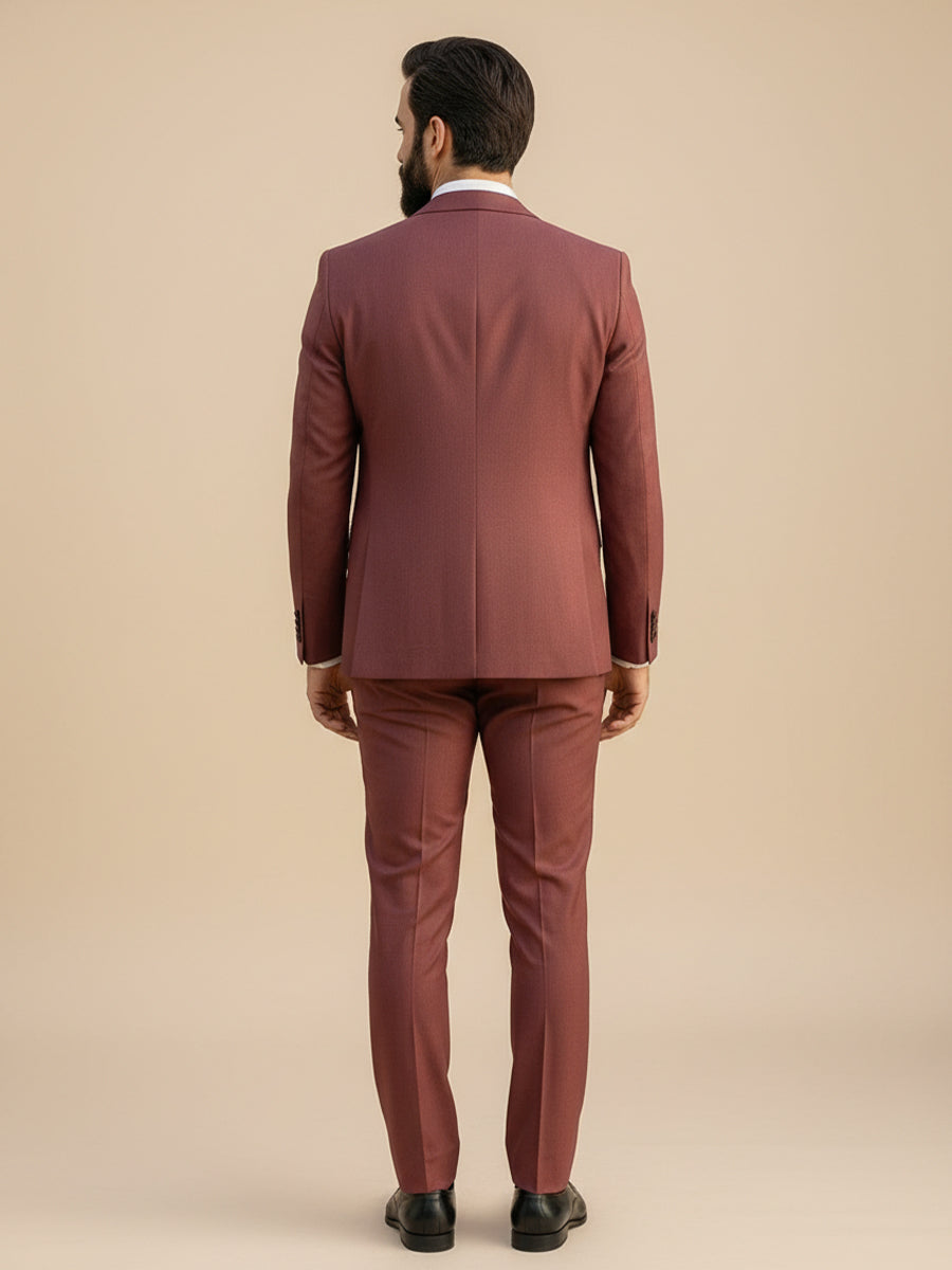 Men's 3 Pieces Single Breasted Two Buttons Wedding Suit