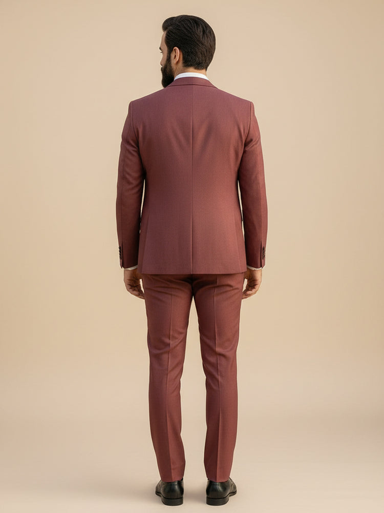Men's 3 Pieces Single Breasted Two Buttons Wedding Suit