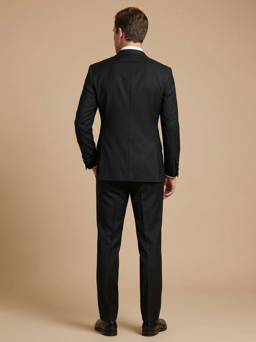 Men's 2 Pieces Double-Breasted Peak Lapel Classic Wedding Suit