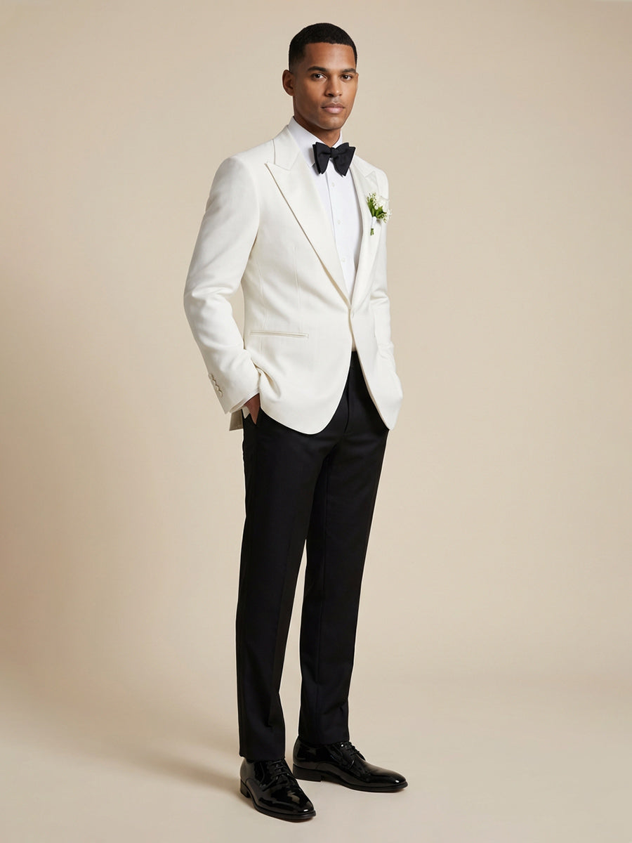 Men's Modern Slim Fit Button Shawl Lapel Wedding Party Suit