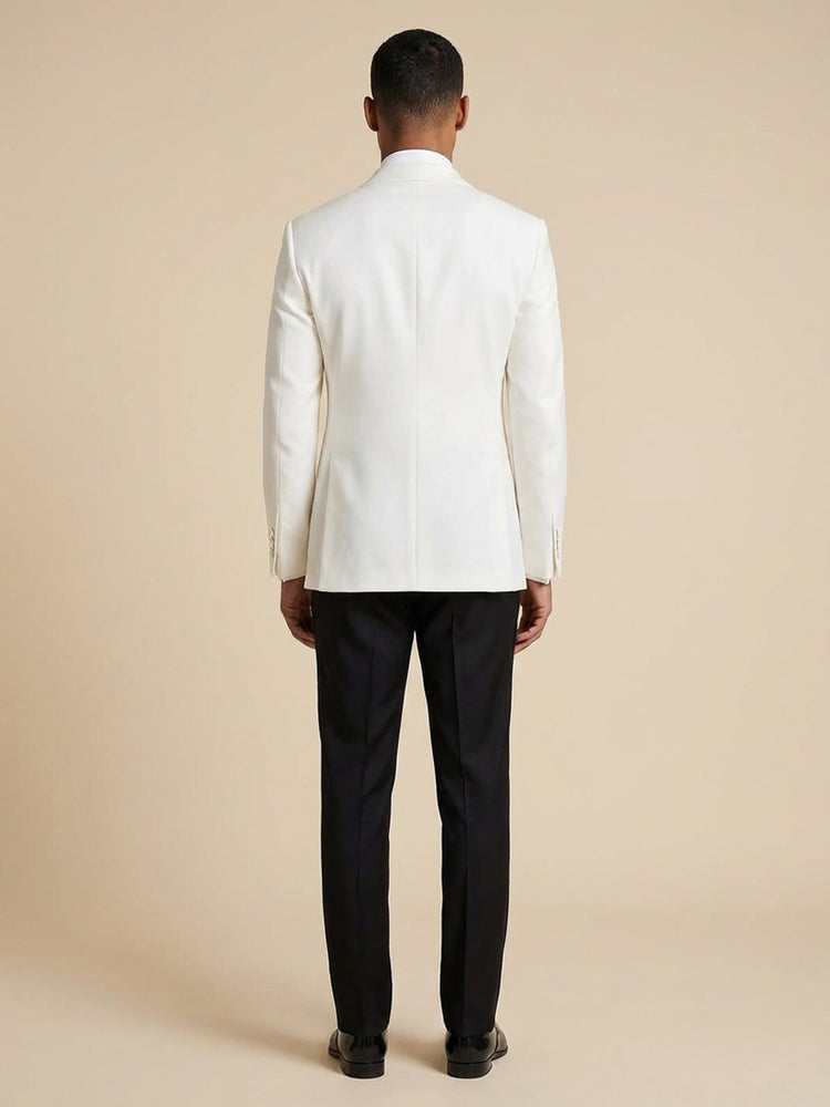 Men's Modern Slim Fit Button Shawl Lapel Wedding Party Suit