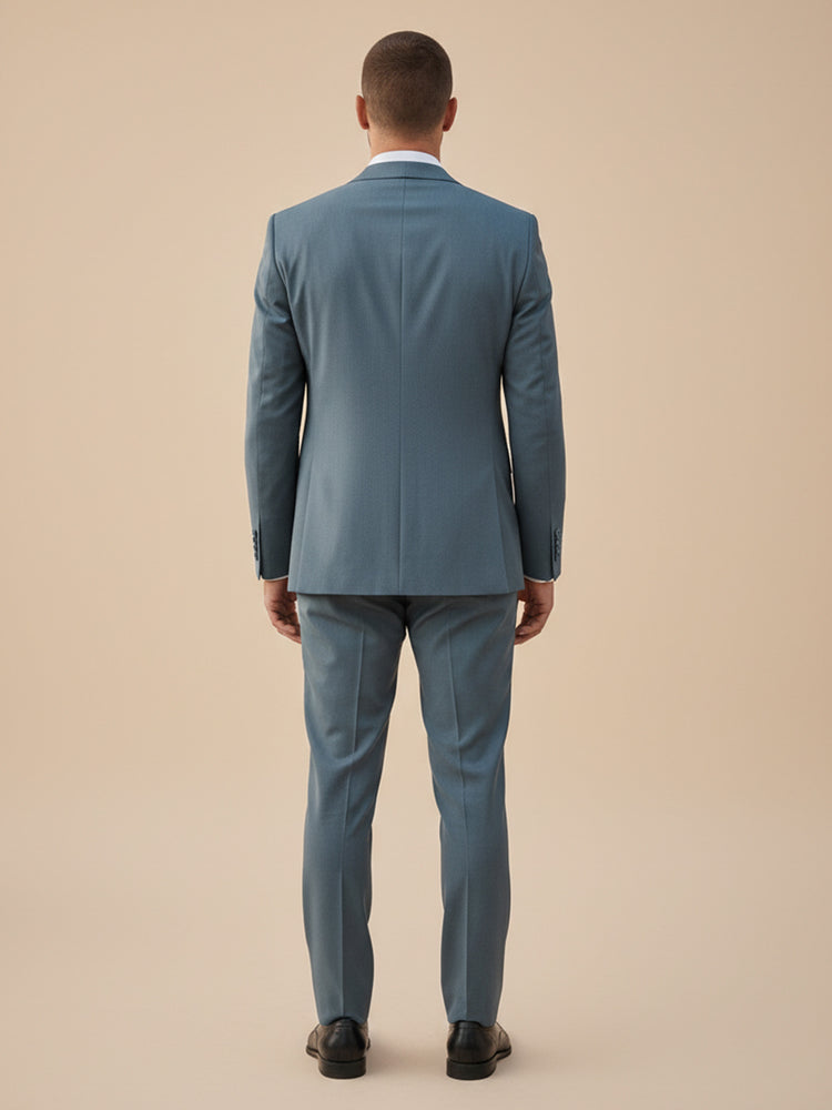 Men's 2 Pieces Single Breasted Two Buttons Slim Fit Wedding Suit