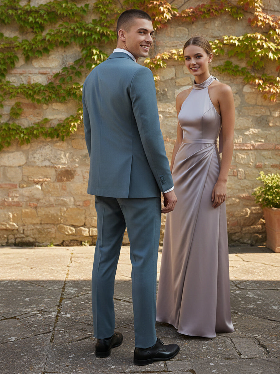 Men's 2 Pieces Single Breasted Two Buttons Slim Fit Wedding Suit