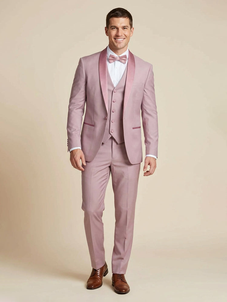 3 Pieces Shawl Lapel Slim Fit Wedding Party Suits for Men