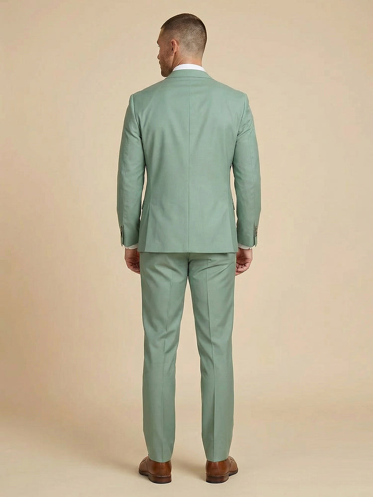 Men's 3 Pieces Notch Lapel 2-Button Wedding Beach Party Suits