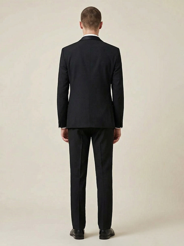 Men's Peak Lapel Slim Fit Beach Party Wedding Suits