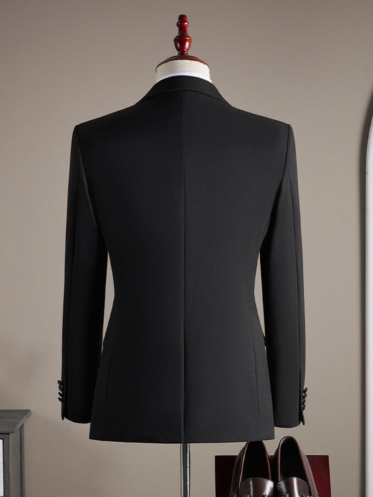 Men's Peak Lapel Slim Fit Beach Party Wedding Suits