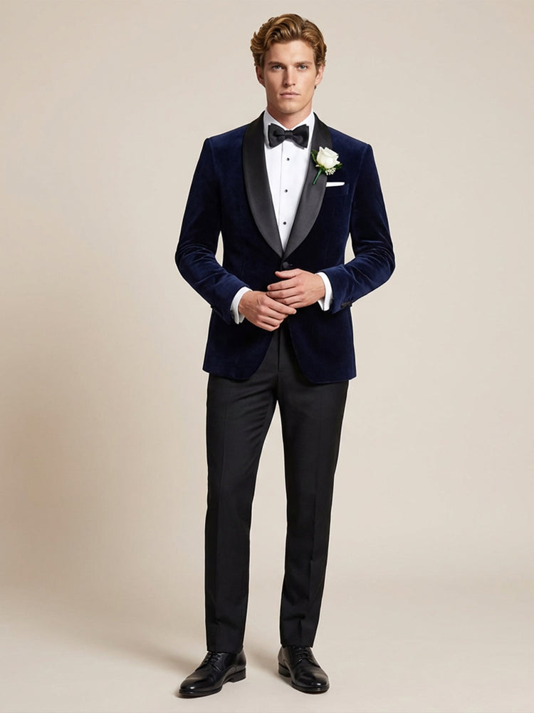 Elegant Shawl Lapel Slim Fit Wedding Prom Formal Jacket for Men