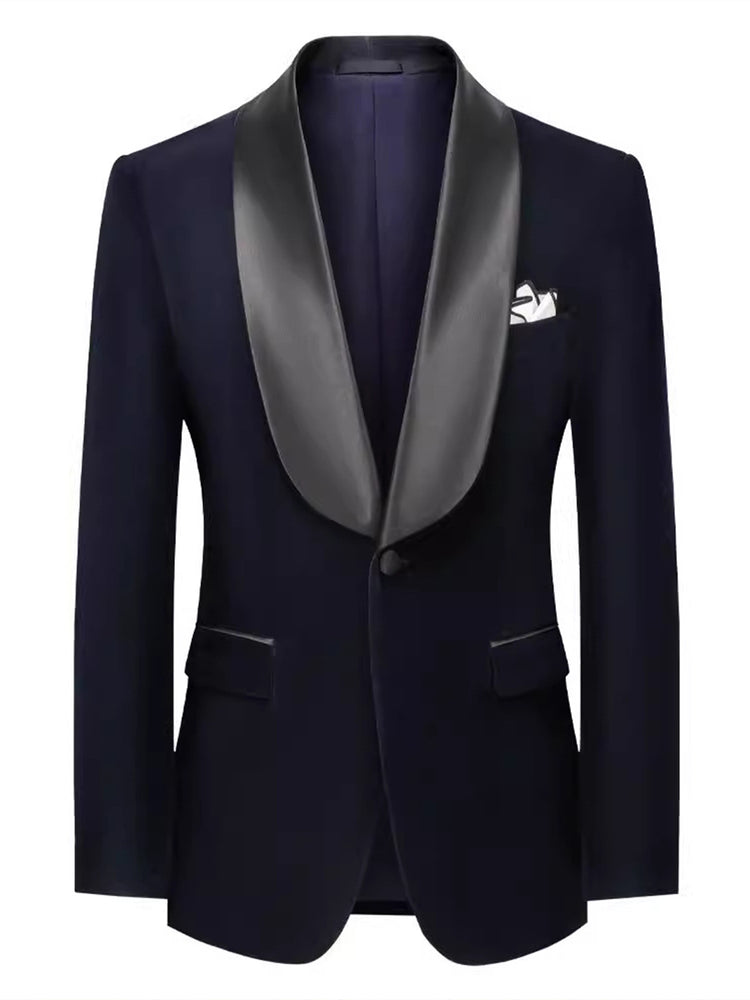 Elegant Shawl Lapel Slim Fit Wedding Prom Formal Jacket for Men