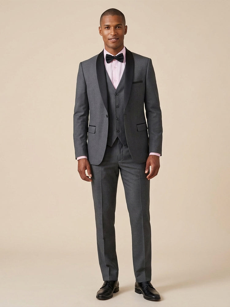 Men's 3 Pieces Shawl Lapel Slim Fit Wedding Formal Party Suits