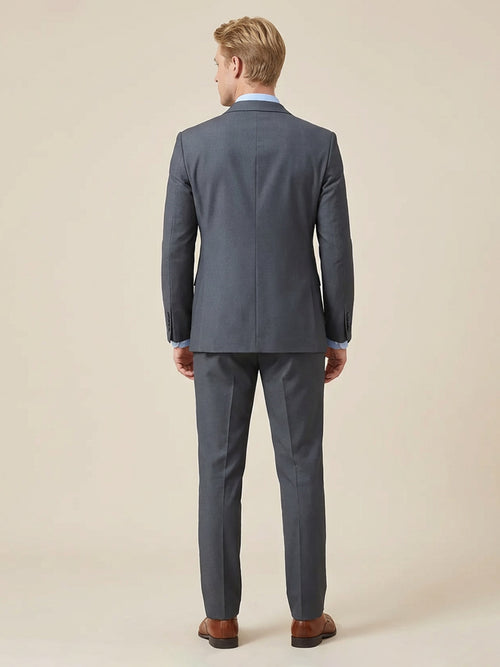 2 Pieces Notch Lapel Double Breasted Wedding Formal Suits for Men