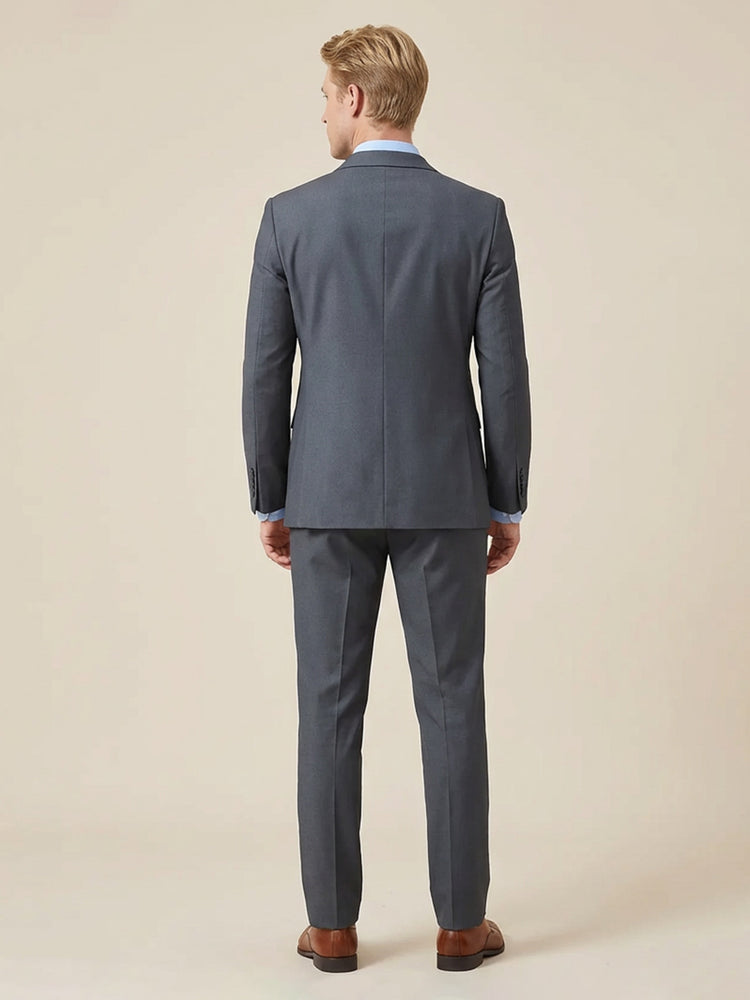 2 Pieces Notch Lapel Double Breasted Wedding Formal Suits for Men