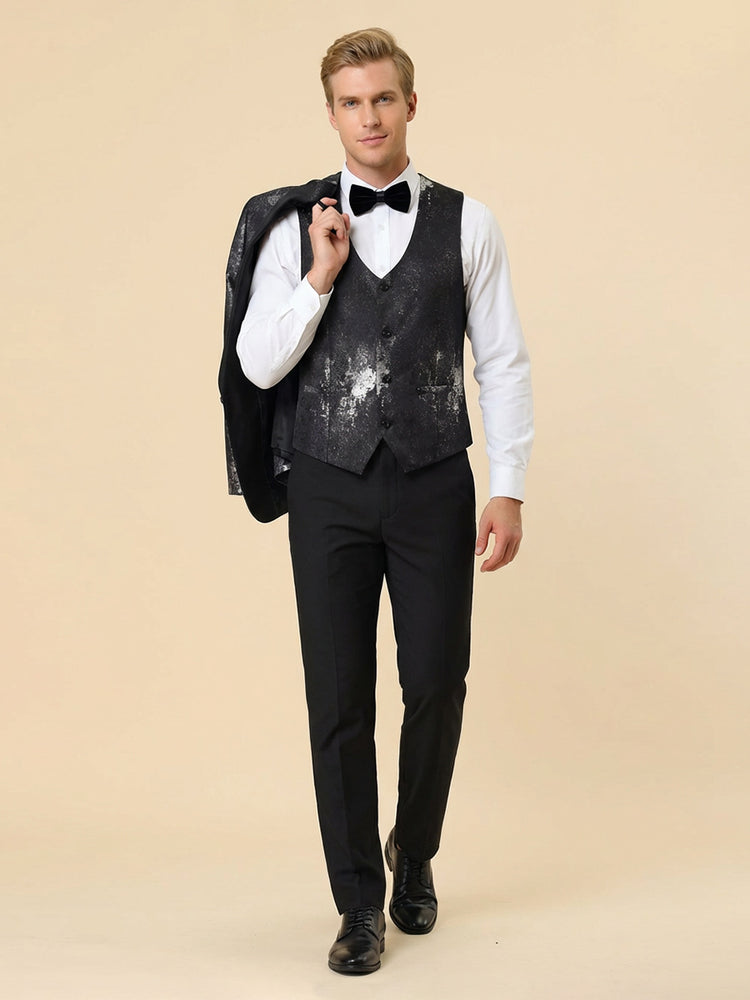 Men's 3 Pieces Ombre Shawl Lapel Prom Formal Party Suits