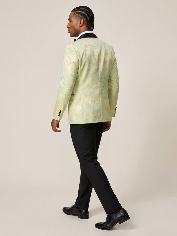 3 Pieces Jacquard Slim Fit Prom Party Suits for Men