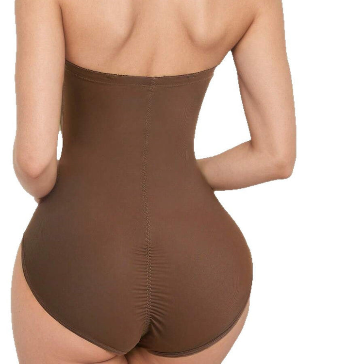 Women Shapewear Bodysuit Fashionable And Elegant Cup Detail Black Bodysuit