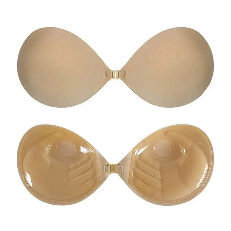 Sujetador push-up sin costuras y sin tirantes con cierre frontal