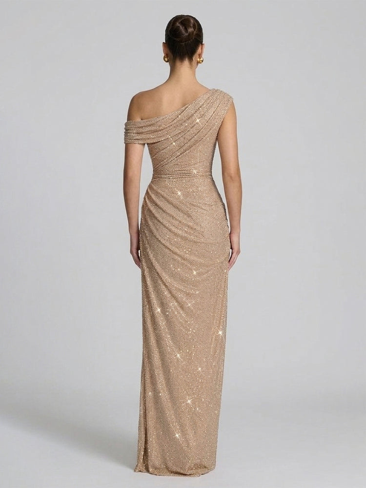 Sequins One Shoulder Mermaid Evening Dresses for Formal Party