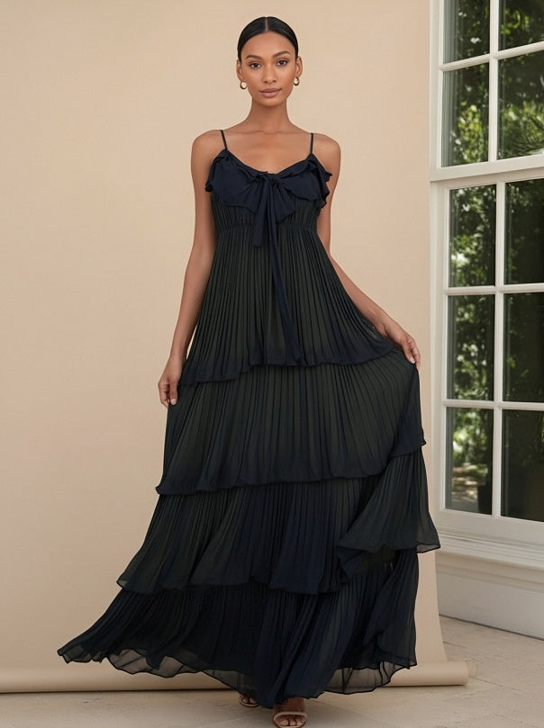 Chiffon V Neck Evening Dresses for Formal Party